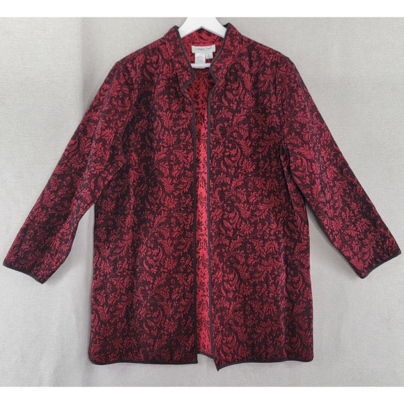 Coldwater Creek Jackets & Blazers - Coldwater Creek Womens Jacket Brocade Open Tapestry Reversible Size Large Petite